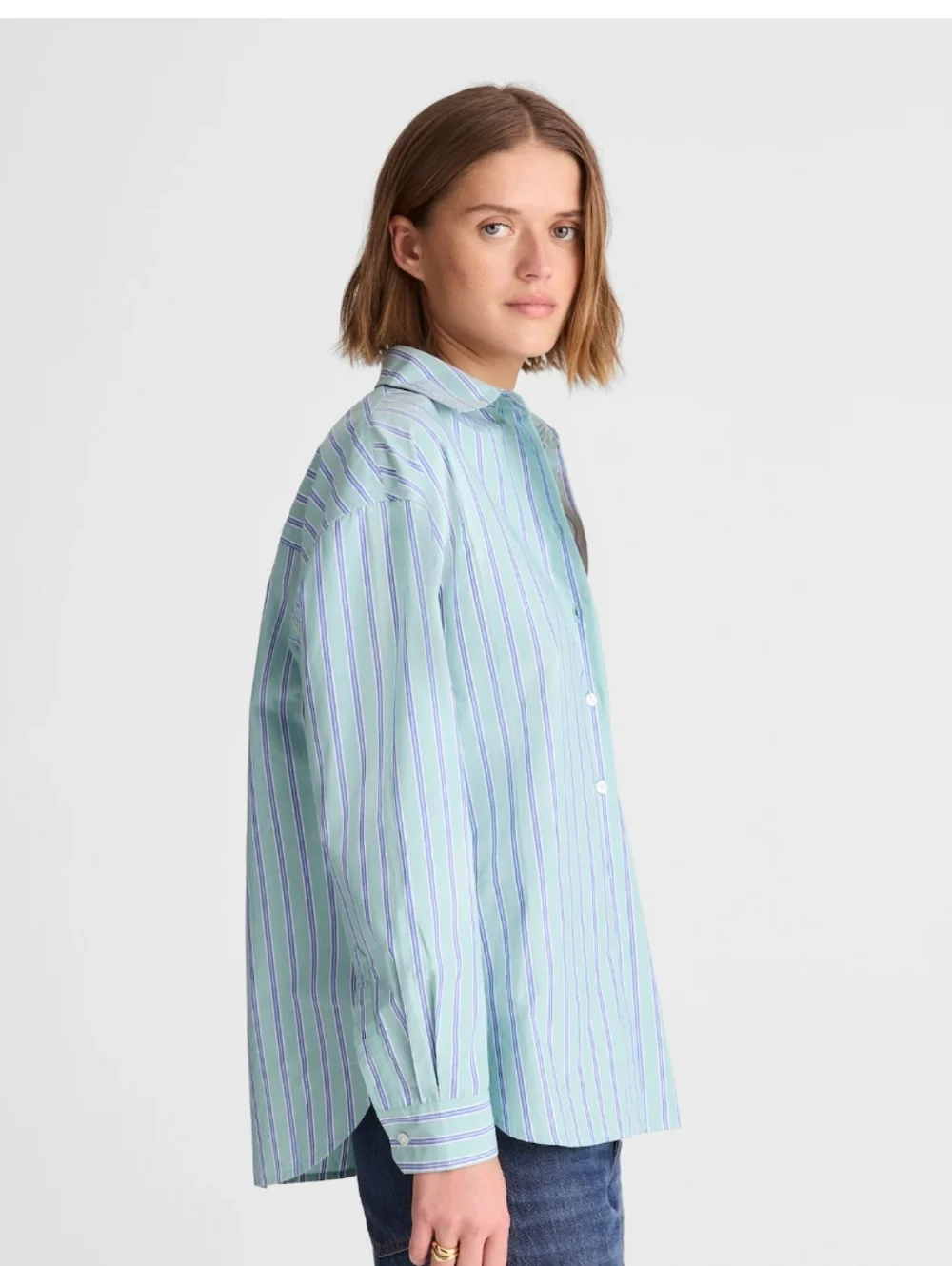 Madewell The Easy Shirt NY392 Size M NWT 100% Cotton - Picture 3 of 8